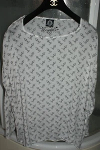 FROGBOX*** hauchdünne Bluse Langarm 34 36 38 weiß schwarz Neu ohne Etikett - Bild 1 von 7