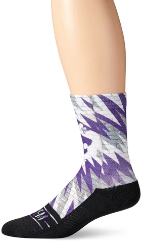 NCAA Kansas State Wildcats Custom Athletic Crew Socks, Small/Medium, Static B Cover
