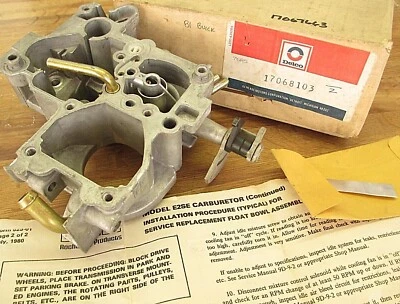 NOS CARB FLOAT BOWL KIT GM # 17068103 FOR SOME 1981 BUICK, OLDS w ROCHESTER 2BBL - Image 1 of 4