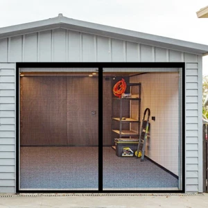 Garage Door Screen Magnetic Single Heavy Duty Mosquito Insects Mesh Net - Picture 1 of 22