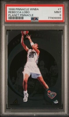 1998 Pinnacle WNBA Rebecca Lobo Planet Pinnacle PSA 9 UCONN Huskies - Image 1 of 2