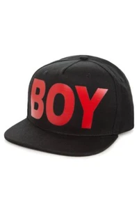 BOY LONDON BLK / RED SNAPBACK CAP ONE SIZE UNISEX DESIGNER VINTAGE PETSHOP BOYS - Picture 1 of 7