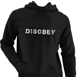 DISOBEY Hoodie Vendetta Geschenk Anarchie Freiheit Freiheit über Angst Verschwörung trotzen - Bild 1 von 13