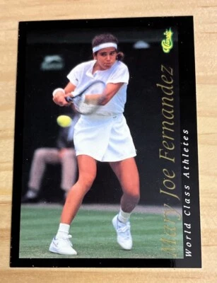 Tarjeta de tenis clásica de atletas de clase mundial de Mary Joe Fernández ~ 1992 #38 Foto 1 de 2