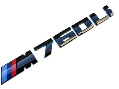 Adhesivo emblema maletero trasero estilo negro brillante ajuste para BMW M760Li insignia M Foto 1 de 2