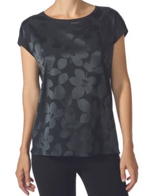 T-shirt Janira in raso - nera - Immagine 1 di 2