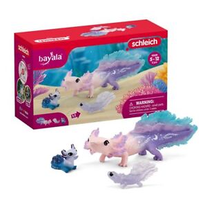 Schleich bayala, 3-Piece Set. Axolotl Salamander Toys for Girls and Boys, Axolot