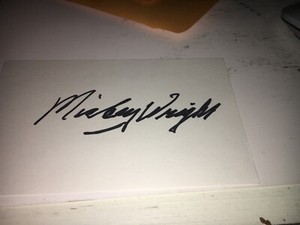 Mickey Wright HOFer  Signed 3x5 index Card