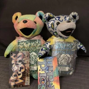 Grateful Dead Bear Plush Doll Toy Limited Edition Set of 2 - Picture 1 of 5