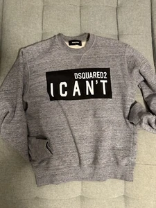 DSQUARED2 Sweater Grau Printed Long Sleeves Pullover IT Neuwertig Neupreis 549€ - Bild 1 von 4