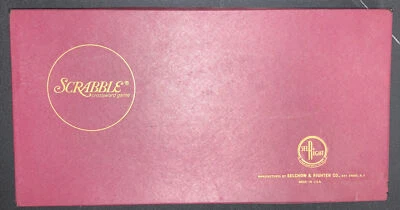 VINTAGE! Scrabble Board Game 100% COMPLETE ALL TILES 1953 Selchow & Righter - Image 1 of 4