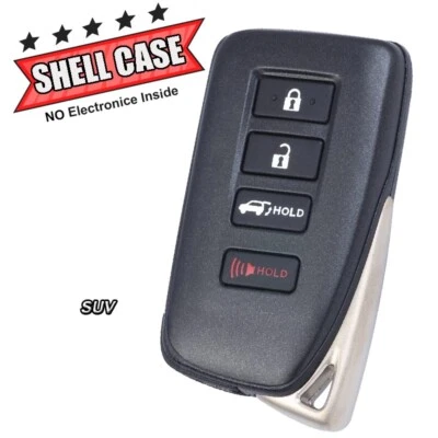 Smart Remote Car Key Case Shell Fob 4 Button for 2015-2020 Lexus NX RX350 RX450h Foto 1 de 2