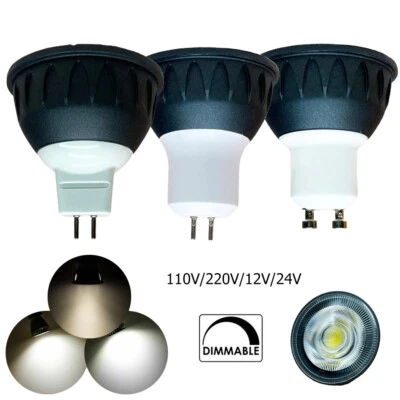 Dimmable Led Spotlights 5w Downlight 24v Spotlight 3500k Gu10 110v/220v Cob Mr16 - Image 1 of 4