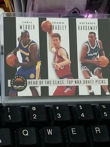 1993-94 SKYBOX HEAD OF CLASS TOP DRAFT PICKS WEBBER BRADLEY & HARDAWAY #3563/15K - Picture 1 of 5