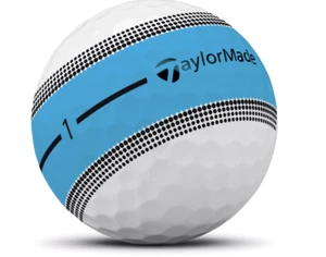 (ONE) TaylorMade 2025 NEON BLUE Tour Response Stripe Golf Ball - Picture 1 of 1