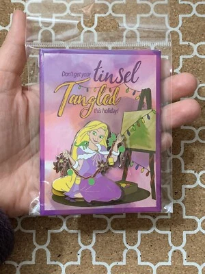 Tarjeta de felicitación y prendedor Disney LE - Rapunzel enredada en oropel Punzie - LE 4000 Foto 1 de 4