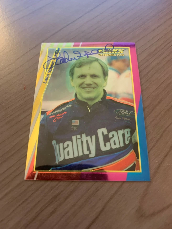 Tarjeta de carreras MAXX 1995 AUTOGRAFIADA POR LAKE SPEED CON CERTIFICADO DE AUTENTICIDAD   Foto 1 de 1