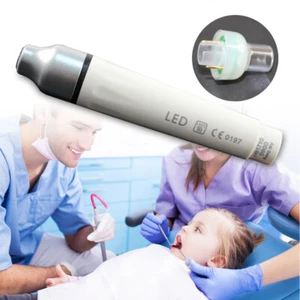 Scaler piezoelettrico ad ultrasuoni dentale LED EMS picchio fibra ottica manipolo kit strumenti - Foto 1 di 12