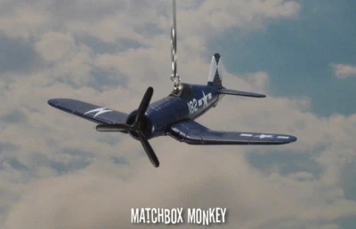 WWII Fighter Plane F4U Vought Corsair Christmas Ornament Aircraft Single Prop - Image 1 of 4