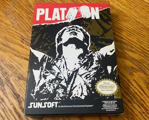 oval seal Platoon complete in box nintendo nes poster movie film factory nr-MINT - Picture 1 of 10