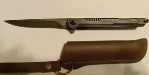 8" Knife Similar To The CRKT Gentelman's Knife Assisted Open EDC FREE SHIPPING - Picture 1 of 8