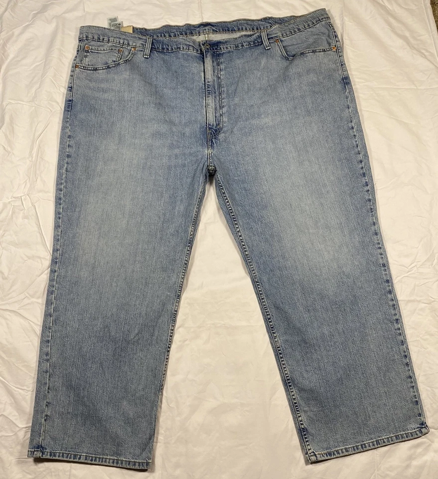Levi’s 559 men's relaxed straight fit big & tall denim jeans in a size 56x30 - Image 1 of 4