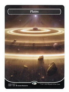 MTG - Plains (240) - Borderless Nonfoil - Unfinity - NM - Picture 1 of 2