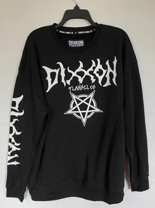 Felpa girocollo uomo Dixxon Ground Up in pile personalizzata nera taglia 2XL - Foto 1 di 4