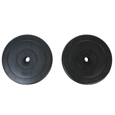 Standard Weight Plates 2x 10KG Dumbbell Barbell Plate Weight Lifting Home Gym - image 1 of 3