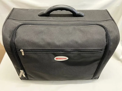 Bernina Large Black Vinyl Machine Carrying Case Bag 21 X 10 X 15 - image 1 of 4