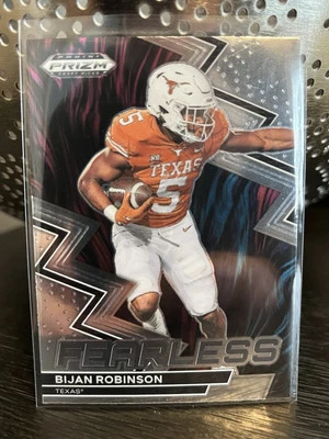 2023 Panini Prizm Draft Picks Fearless - Bijan Robinson RC - Image 1 of 2