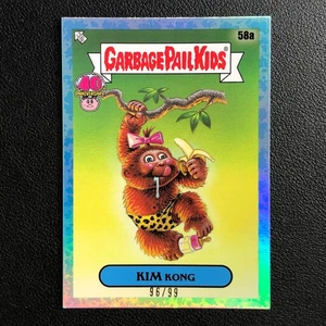 2025 Topps Worst of Garbage Pail Kids 40th GPK #58a Kim Kong Blue /99 - Picture 1 of 2