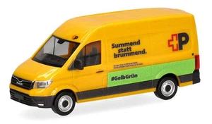 HERPA, MAN eTGE HD Posta Svizzera, 1/87,  HER098571 - Foto 1 di 5