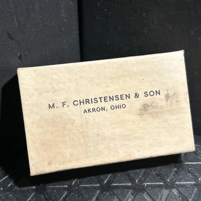 MF Christensen & Son Small Marbles Box with Vintage Cardboard - Image 1 of 4