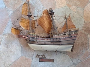 Fully Assembled Mayflower Model Ship - Nautical Decor , needs minor repairs - Picture 1 of 11