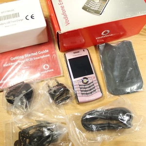 Raro Vintage Blackberry Pearl 8120 Rosa En Caja Vodafone Paquete Internacional - Imagen 1 de 3