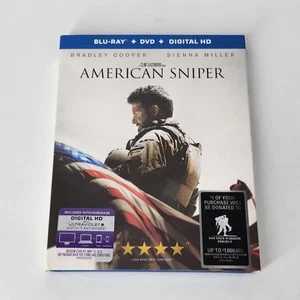 American Sniper (Blu-ray, 2014) New Sealed - with Slip Cover - Bradley Cooper - Picture 1 of 6