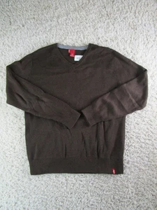Levis Pullover Hombre Suéter Adulto Mediano Cuello en V Pesado Algodón Marrón Oscuro - Imagen 1 de 10