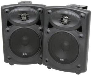 2 x QTX QR5B Black 5" 40W Stereo Powered Active Studio Monitor Speaker + Bracket - Picture 1 of 6
