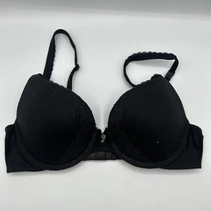 Victoria's Secret Bra 32C Black Body By Victoria Padded Perfect Coverage - Picture 1 of 9