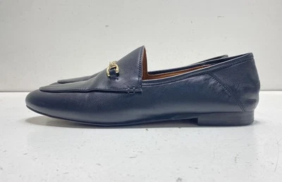 Женские мокасины Coach черная кожа золотистые акценты туфли на плоской подошве размер 8 - Изображение 1 из 4