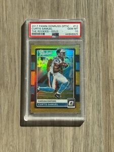 2017 Panini Donruss Optic Curtis Samuel Rookie Gold /10 PSA 10 POP 1 Panthers - Picture 1 of 2