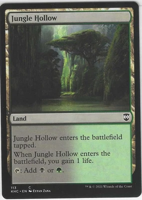 MTG Magic the Gathering Jungle Hollow #113 Commander: Kaldheim - Image 1 of 2