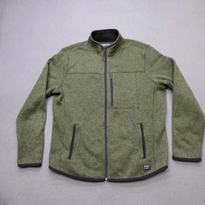 Chaqueta polar con cremallera completa American Eagle Outfitters para hombre talla L verde bolsillos con cremallera Foto 1 de 4