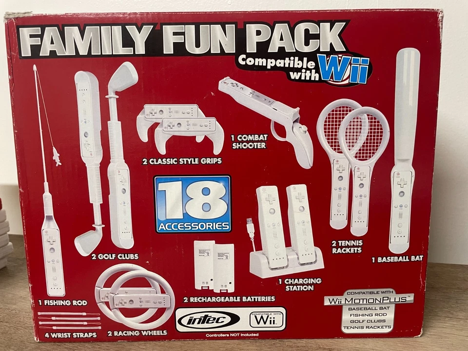 Intec 18 en 1 Family Pack - Accesorios Wii - Poco Uso (completo) Foto 1 de 3