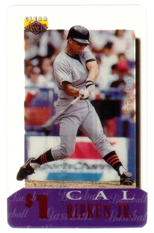 Clear Assets 1996: $1. Cal Ripken, Jr. (Card #16 of 30) Phone Card - Image 1 of 1