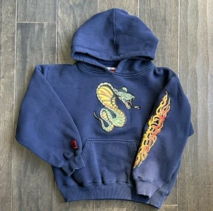 JNCO Jeans Cobra Snake Size M Hoodie Sweatshirt 90s Y2K Skate Surf Boxy Baggy - Picture 1 of 9