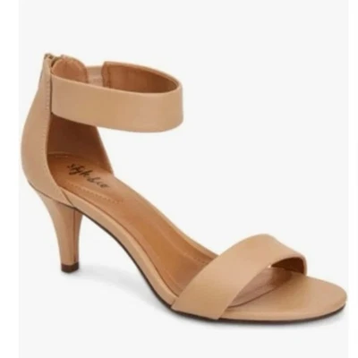 NEW Style & Co Women's Paycee Two-Piece Mid-Heel Dress Sandals Nude Size 12M  - Image 1 of 4