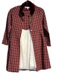 Nannette Girls Long Sleeve Coat and Party Dress Set 2-Piece, Size 8 - Picture 1 of 3