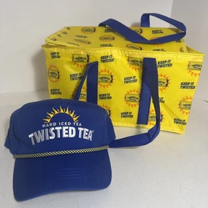 Hard Iced Tea Twisted Tea Hat And Soft Cooler Bag Keep It Twisted NEW  - Picture 1 of 6